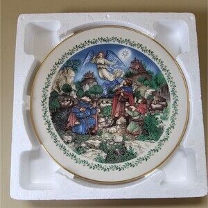 1982 CHRISTMAS PLATE "THE SHEPHERDS" Fleetwood Collection by Fritz Wigner 1/5000